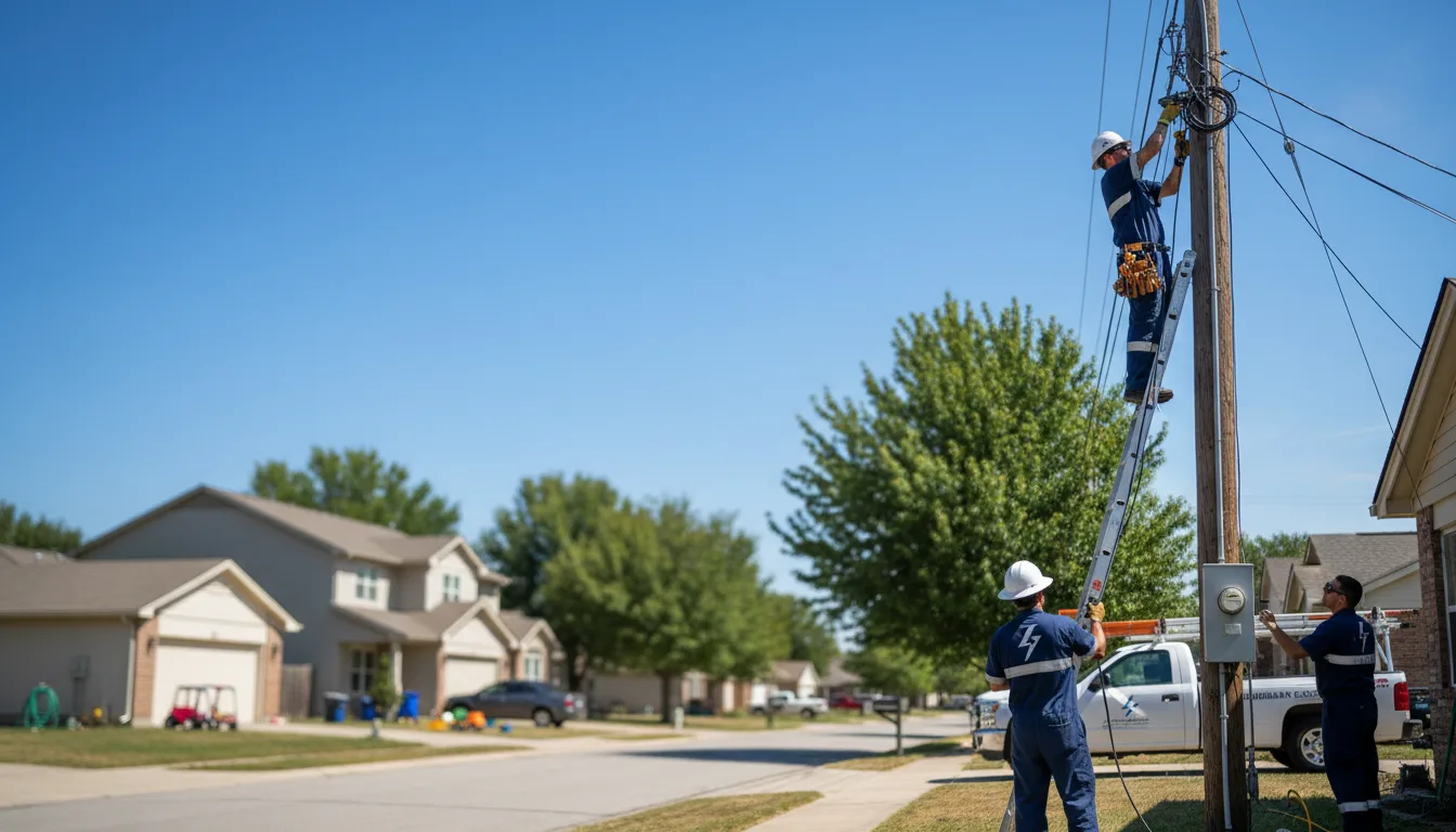 Residential electrician providing installation services in Columbus, NJ
